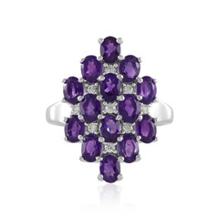 Anello in argento con Ametista