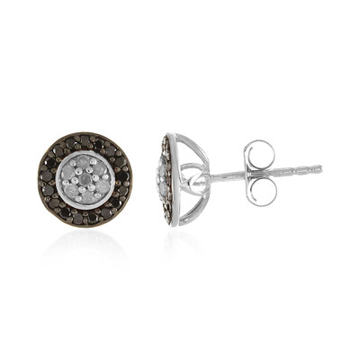 Orecchini in argento con Diamante I4 (J)