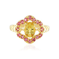 Anello in argento con Berillo Giallo