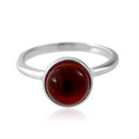 Anello in argento con Ambra Rossa Colombiana