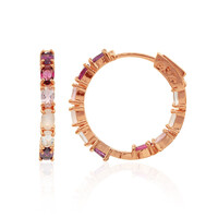 Orecchini in argento con Rodolite