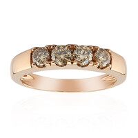 Anello in oro con Diamante Rose de France SI1 di Argyle