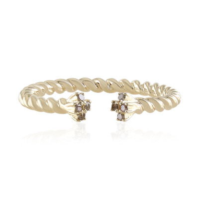 Anello in oro con Diamante Champagne I3 (de Melo)
