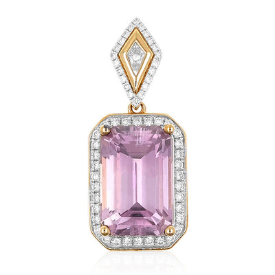 Ciondolo in oro con Diasporo Rosa (AMAYANI)
