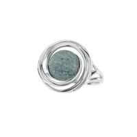 Anello in argento con Fuchsite
