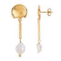Orecchini in argento con Perla di Acqua Dolce