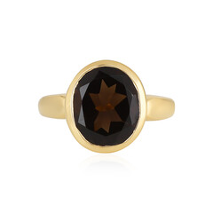 Anello in argento con Quarzo Fumè
