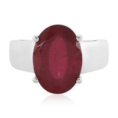 Anello in argento con Rubino del Madagascar
