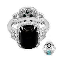 Anello in argento con Spinello Nero