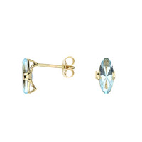 Orecchini in oro con Topazio Blu Cielo
