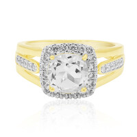 Anello in argento con Quarzo Bianco