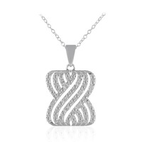 Collana in argento con Diamante I3 (I)
