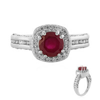 Anello in argento con Rubino del Madagascar