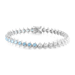 Bracciale in argento con Topazio Blu Svizzero (Dallas Prince Designs)