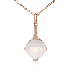 Collana in argento con Quarzo Rosa