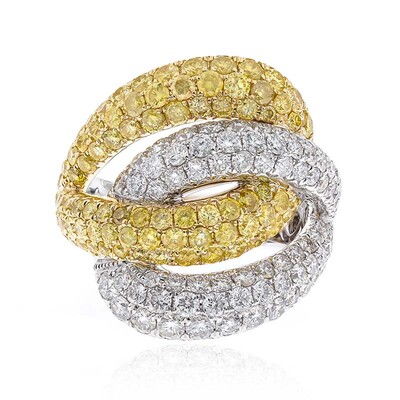 Anello in oro con Diamante Giallo SI2 (CIRARI)