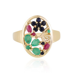 Anello in argento con Smeraldo Socoto