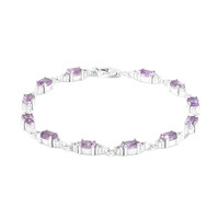 Bracciale in argento con Ametista