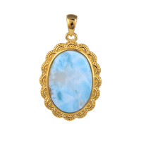 Ciondolo in argento con Larimar