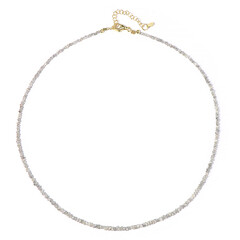 Collana in argento con Diamante Argentato