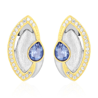 Orecchini in argento con Fluorite Cangiante (MONOSONO COLLECTION)