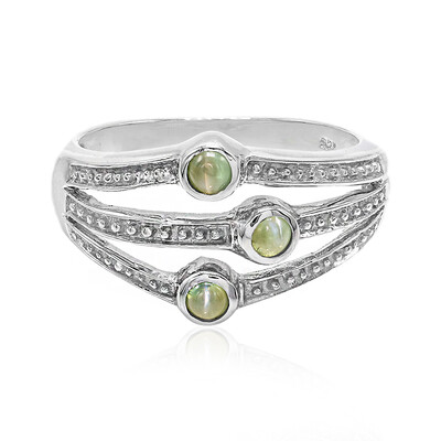 Anello in argento con Alessandrite Occhio di Gatto