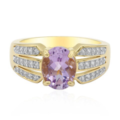 Anello in argento con Ametista Boliviana