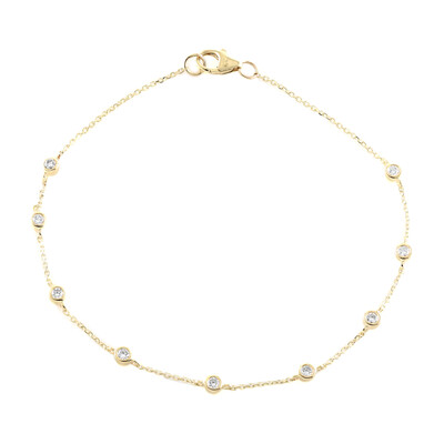 Bracciale in oro con Diamante IF (G) (de Melo)