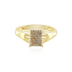 Anello in argento con Diamante Champagne I3