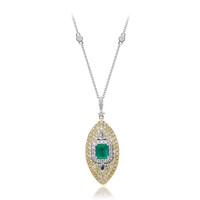 Collana in oro con Smeraldo Colombiano (CIRARI)