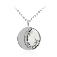 Collana in argento con Howlite