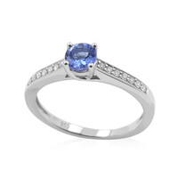 Anello in platino con Tanzanite AAA