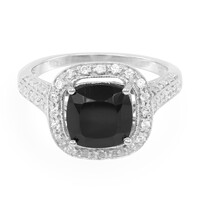 Anello in argento con Spinello Nero