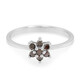 Anello placcato in platino con Diamante Fancy