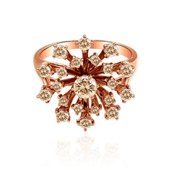 Anello in oro con Diamante Rose de France SI1 di Argyle