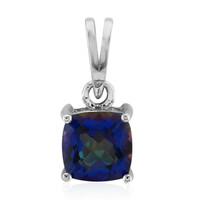 Ciondolo in argento con Quarzo Mistico Blu