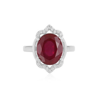 Anello in argento con Rubino del Madagascar