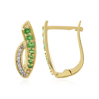 Orecchini in argento con Tsavorite
