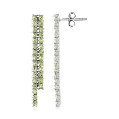 Orecchini in argento con Peridoto