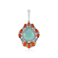 Ciondolo in argento con Amazzonite (Desert Chic)