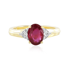 Anello in argento con Rubino del Madagascar