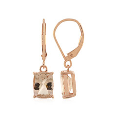 Orecchini in oro con Morganite Pesca