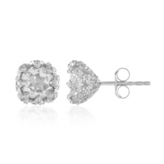 Orecchini in argento con Topazio Bianco (de Melo)