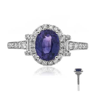 Anello in oro con Zaffiro Porpora (CIRARI)