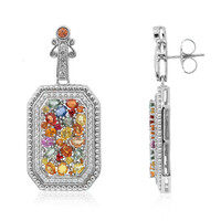 Orecchini in argento con Zaffiro Fancy (Dallas Prince Designs)