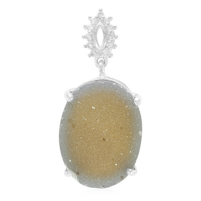 Ciondolo in argento con Agata Glitter