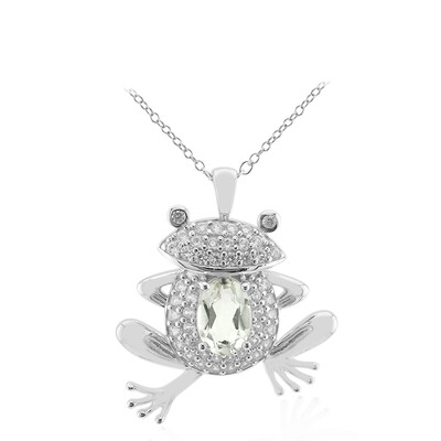 Collana in argento con Ametista Verde
