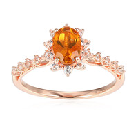 Anello in argento con Citrino