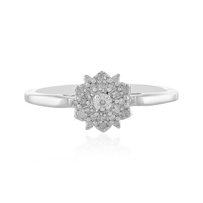 Anello in argento con Diamante I2 (I)