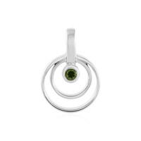 Ciondolo in argento con ZirconeVerde